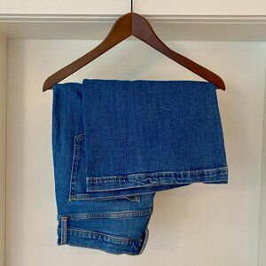 GAP High Rise Wide-Leg Jeans | Medium Wash | Size 12L Tall | Full Length